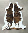 Tricolor X-Large European Cowhide Rug 6'7"H x 6'3"W #B22824 by Hudson Hides