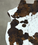 Tricolor X-Large European Cowhide Rug 7'0"H x 6'1"W #B22827 by Hudson Hides