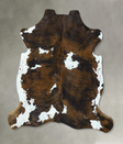 Tricolor X-Large European Cowhide Rug 6'8"H x 6'2"W #B22840 by Hudson Hides