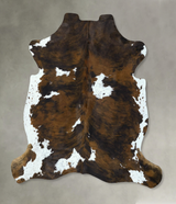 Tricolor X-Large European Cowhide Rug 6'8"H x 6'2"W #B22840 by Hudson Hides