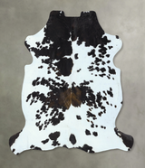 Tricolor X-Large European Cowhide Rug 6'10"H x 6'5"W #B22846 by Hudson Hides