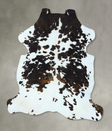 Tricolor X-Large European Cowhide Rug 7'0"H x 6'1"W #B22849 by Hudson Hides