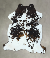 Tricolor X-Large European Cowhide Rug 7'0"H x 6'1"W #B22849 by Hudson Hides