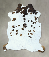 Tricolor X-Large European Cowhide Rug 6'11"H x 6'3"W #B22850 by Hudson Hides