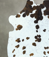 Tricolor X-Large European Cowhide Rug 6'11"H x 6'3"W #B22850 by Hudson Hides
