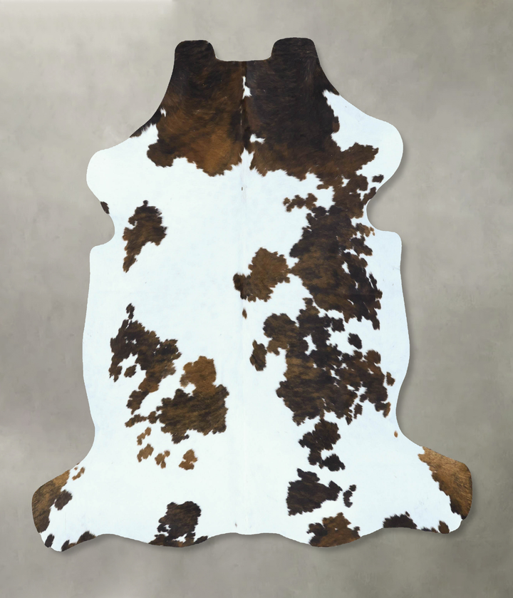 Tricolor Large European Cowhide Rug 6'5"H x 6'0"W #B22853 by Hudson Hides