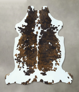 Tricolor X-Large European Cowhide Rug 6'6"H x 6'2"W #B22854 by Hudson Hides