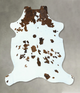 Tricolor X-Large European Cowhide Rug 6'10"H x 6'1"W #B22855 by Hudson Hides