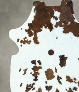 Tricolor X-Large European Cowhide Rug 6'10"H x 6'1"W #B22855 by Hudson Hides