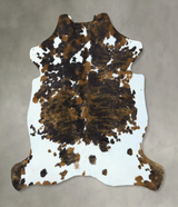 Tricolor X-Large European Cowhide Rug 6'10"H x 6'10"W #B22859 by Hudson Hides