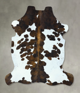 Tricolor X-Large European Cowhide Rug 6'8"H x 6'3"W #B22864 by Hudson Hides