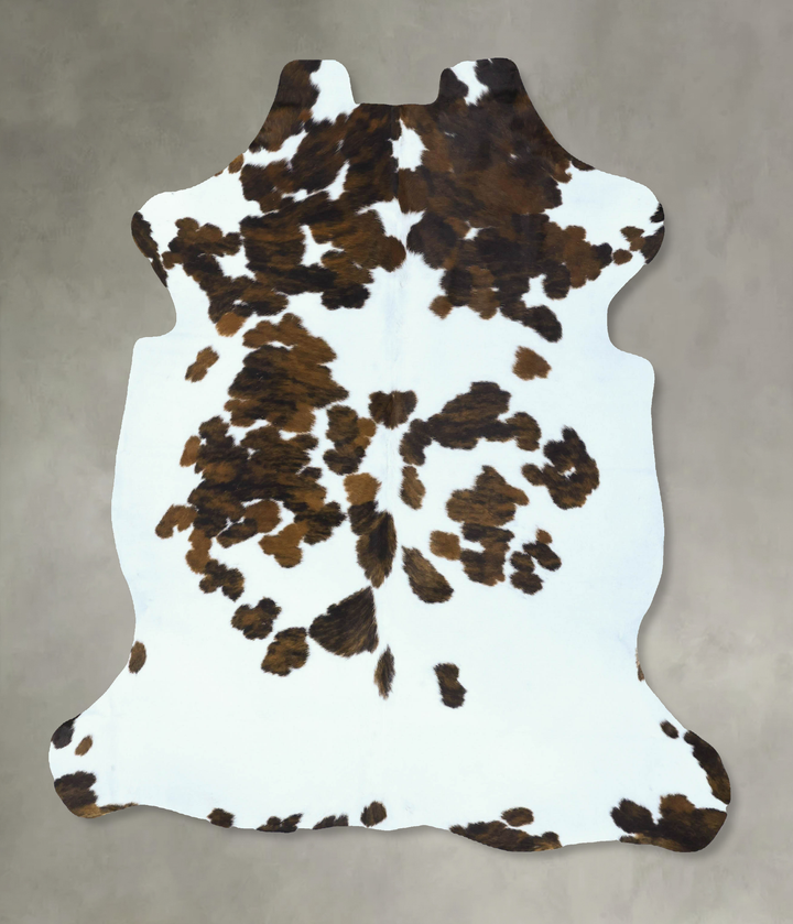 Tricolor Large European Cowhide Rug 6'8"H x 5'11"W #B22866 by Hudson Hides