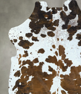 Tricolor X-Large European Cowhide Rug 6'8"H x 6'8"W #B22867 by Hudson Hides