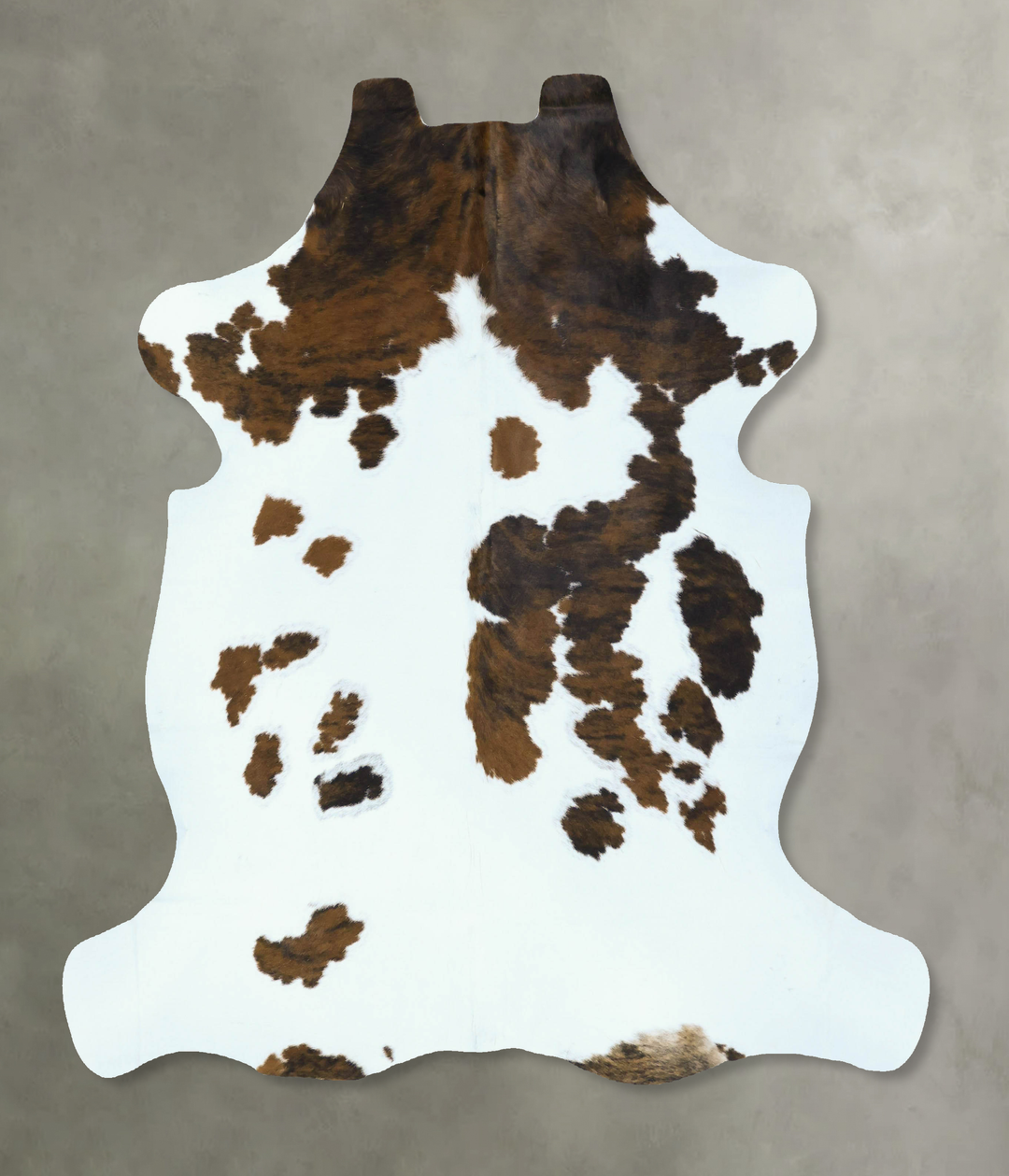 Tricolor Large European Cowhide Rug 6'6"H x 6'2"W #B22869 by Hudson Hi