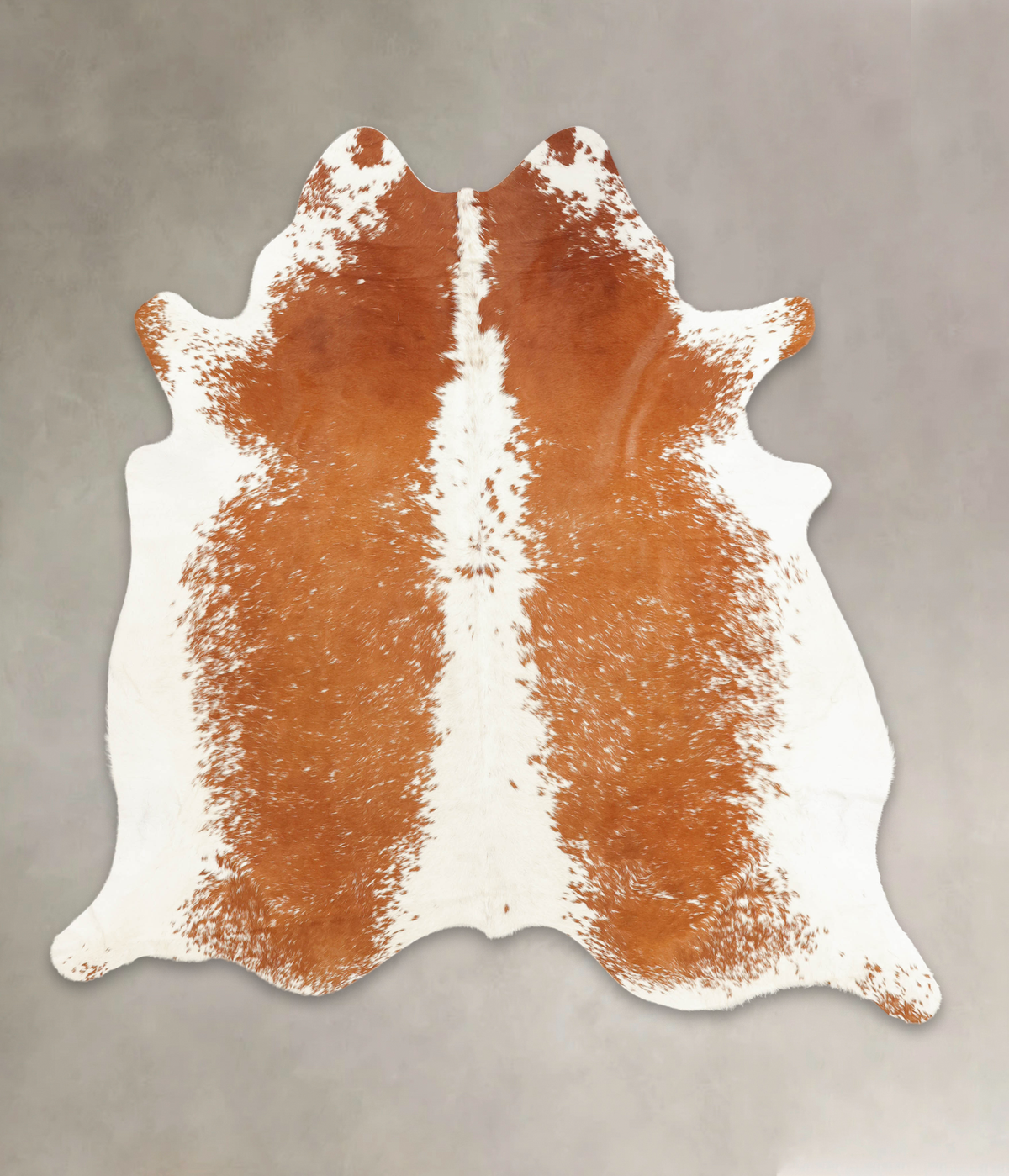 Brown and White Cowhide Rug #B2287