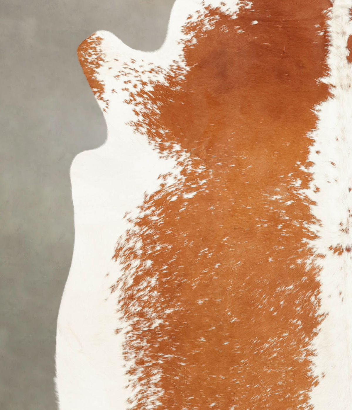 Brown and White Cowhide Rug #B2287