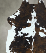 Tricolor X-Large European Cowhide Rug 6'11"H x 6'1"W #B22870 by Hudson Hides