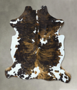 Tricolor X-Large European Cowhide Rug 6'10"H x 6'0"W #B22872 by Hudson Hides