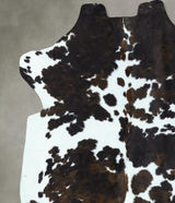 Tricolor X-Large European Cowhide Rug 6'7"H x 6'5"W #B22880 by Hudson Hides