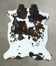 Tricolor X-Large European Cowhide Rug 6'9"H x 6'1"W #B22881 by Hudson Hides