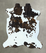 Tricolor X-Large European Cowhide Rug 6'9"H x 6'1"W #B22881 by Hudson Hides