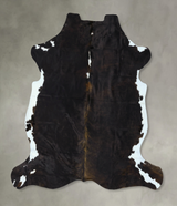Dark Brindle X-Large European Cowhide Rug 7'2"H x 6'7"W #B22882 by Hudson Hides