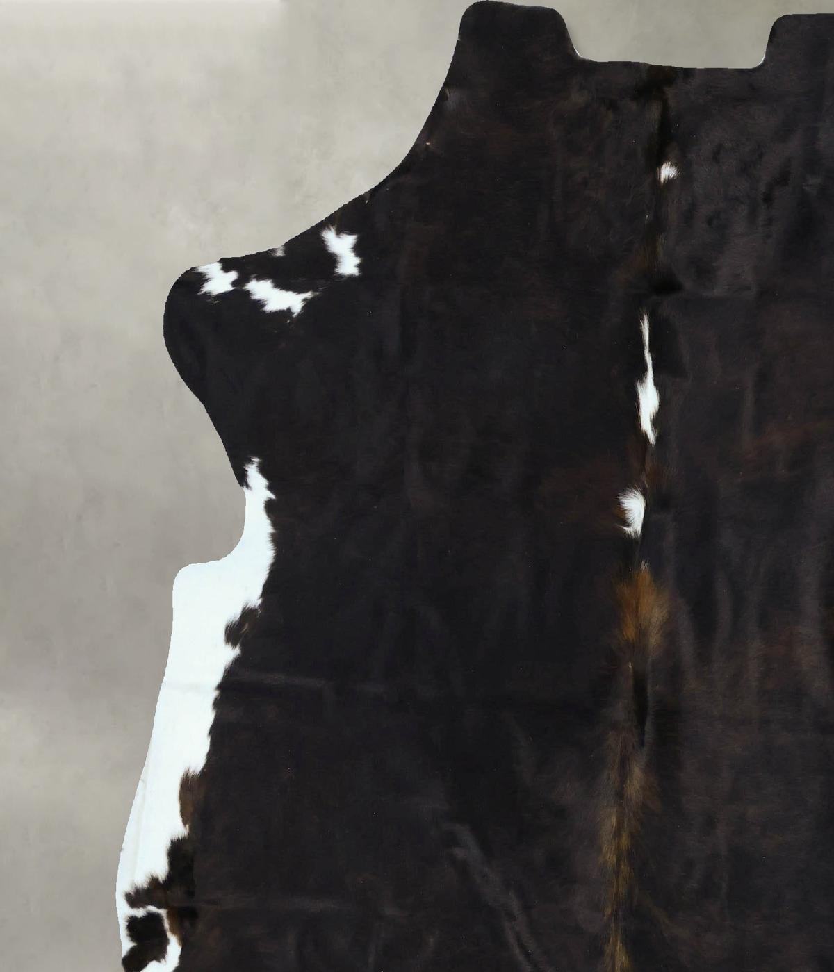 Dark Brindle X-Large European Cowhide Rug 7'2"H x 6'7"W #B22882 by Hudson Hides