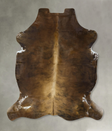 Dark Brindle X-Large European Cowhide Rug 7'1"H x 6'2"W #B22883 by Hudson Hides