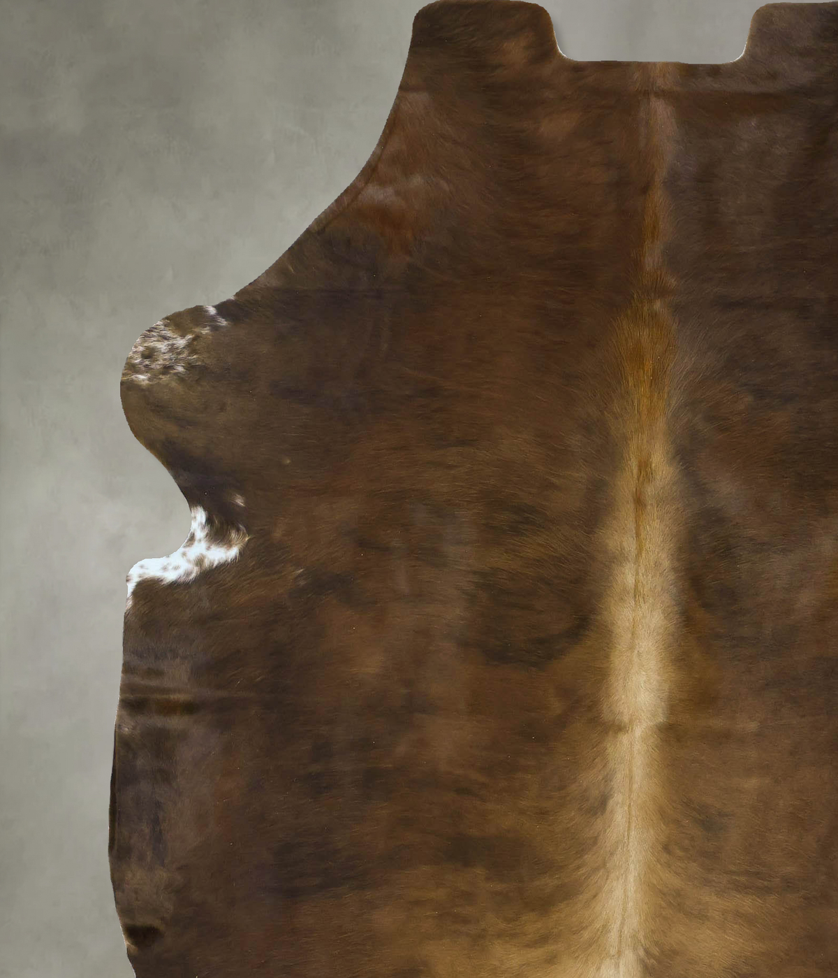 Dark Brindle X-Large European Cowhide Rug 7'1"H x 6'2"W #B22883 by Hudson Hides