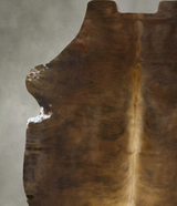 Dark Brindle X-Large European Cowhide Rug 7'1"H x 6'2"W #B22883 by Hudson Hides