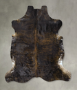 Dark Brindle X-Large European Cowhide Rug 7'4"H x 6'10"W #B22885 by Hudson Hides