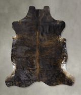 Dark Brindle X-Large European Cowhide Rug 7'4"H x 6'10"W #B22885 by Hudson Hides