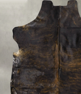 Dark Brindle X-Large European Cowhide Rug 7'4"H x 6'10"W #B22885 by Hudson Hides