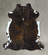 Dark Brindle X-Large European Cowhide Rug 6'10"H x 6'8"W #B22887 by Hudson Hides
