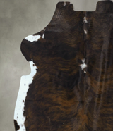 Dark Brindle X-Large European Cowhide Rug 6'10"H x 6'8"W #B22887 by Hudson Hides