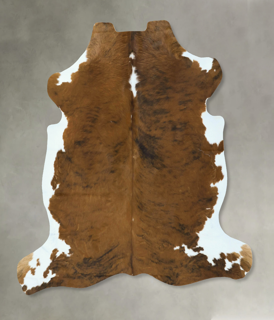 Medium Brindle X-Large European Cowhide Rug 6'11"H x 6'5"W #B22889 by 