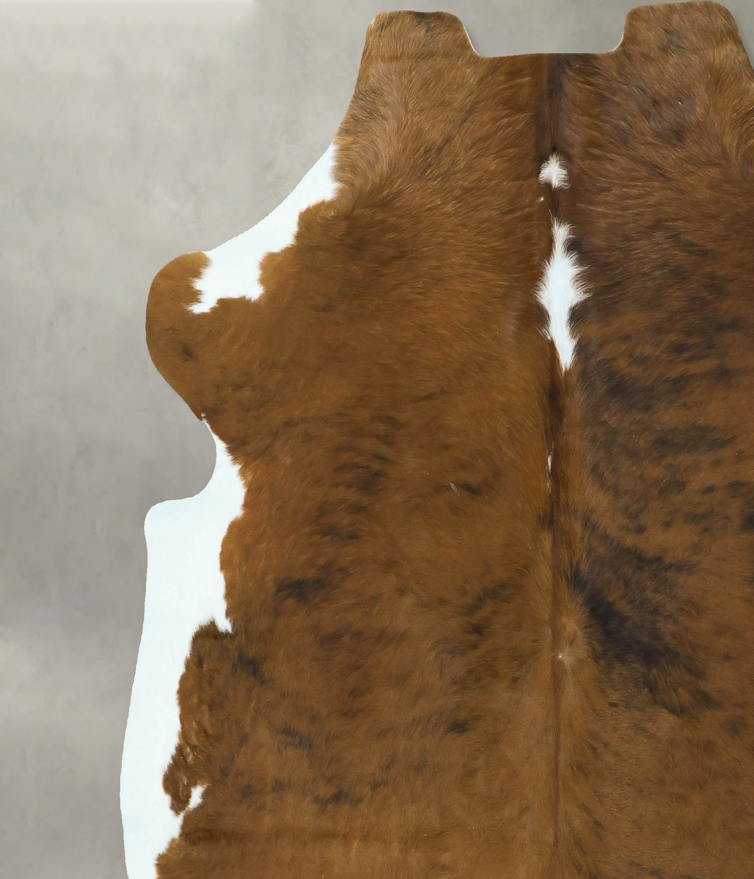 Medium Brindle X-Large European Cowhide Rug 6'11"H x 6'5"W #B22889 by 