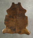 Medium Brindle X-Large European Cowhide Rug 7'1"H x 6'0"W #B22890 by Hudson Hides