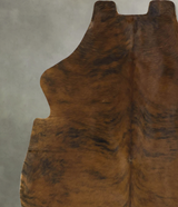 Medium Brindle X-Large European Cowhide Rug 7'1"H x 6'0"W #B22890 by Hudson Hides