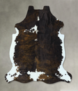 Tricolor X-Large European Cowhide Rug 7'2"H x 6'9"W #B22892 by Hudson Hides