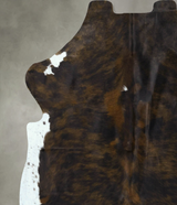 Tricolor X-Large European Cowhide Rug 7'1"H x 6'7"W #B22894 by Hudson Hides