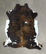 Tricolor X-Large European Cowhide Rug 7'4"H x 6'7"W #B22895 by Hudson Hides