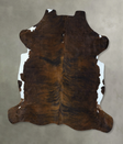 Dark Brindle XX-Large European Cowhide Rug 7'5"H x 6'9"W #B22896 by Hudson Hides
