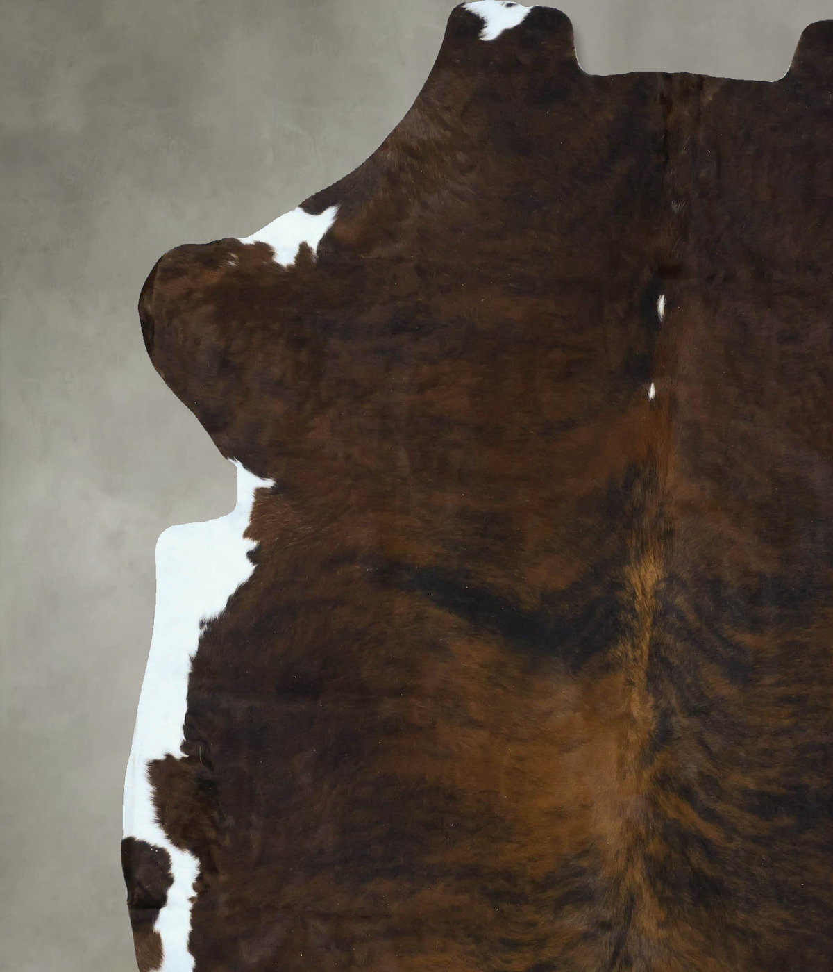 Dark Brindle XX-Large European Cowhide Rug 7'5"H x 6'9"W #B22896 by Hudson Hides