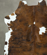Tricolor X-Large European Cowhide Rug 7'0"H x 6'5"W #B22897 by Hudson Hides