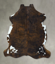 Dark Brindle X-Large European Cowhide Rug 7'3"H x 6'8"W #B22898 by Hudson Hides