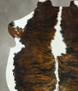 Tricolor X-Large European Cowhide Rug 7'3"H x 6'1"W #B22902 by Hudson Hides