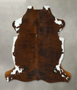 Tricolor X-Large European Cowhide Rug 7'2"H x 6'8"W #B22904 by Hudson Hides