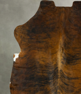 Medium Brindle X-Large European Cowhide Rug 7'2"H x 6'7"W #B22905 by Hudson Hides