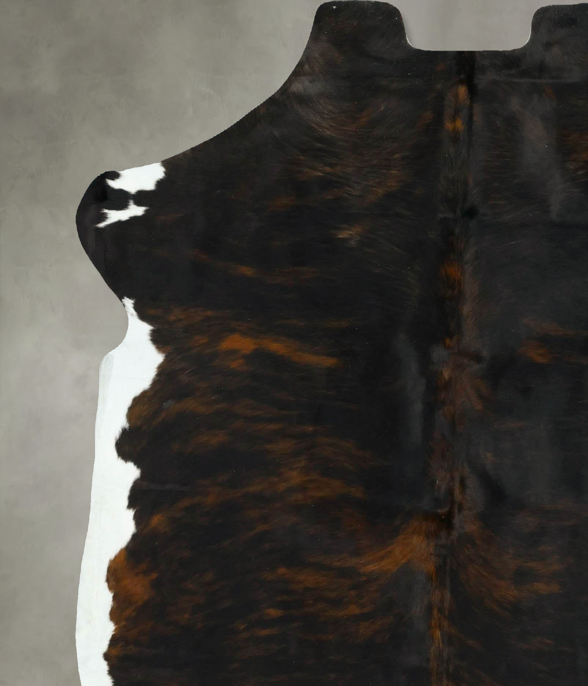 Dark Brindle X-Large European Cowhide Rug 7'3"H x 6'3"W #B22907 by Hudson Hides